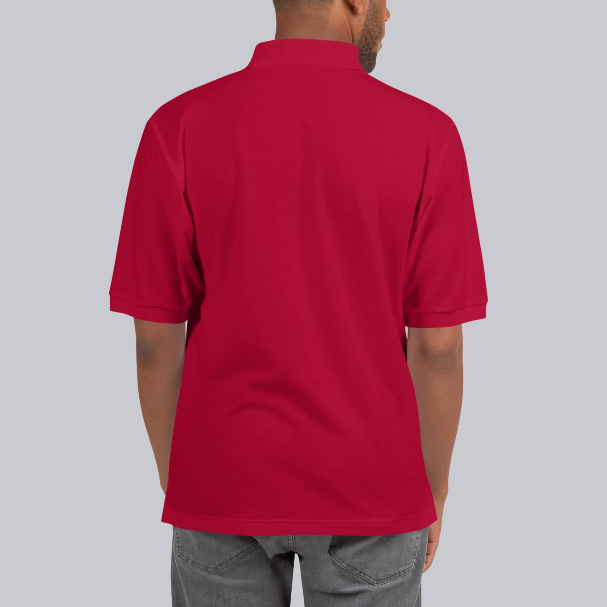Red Polo Tshirt with custom Music Code