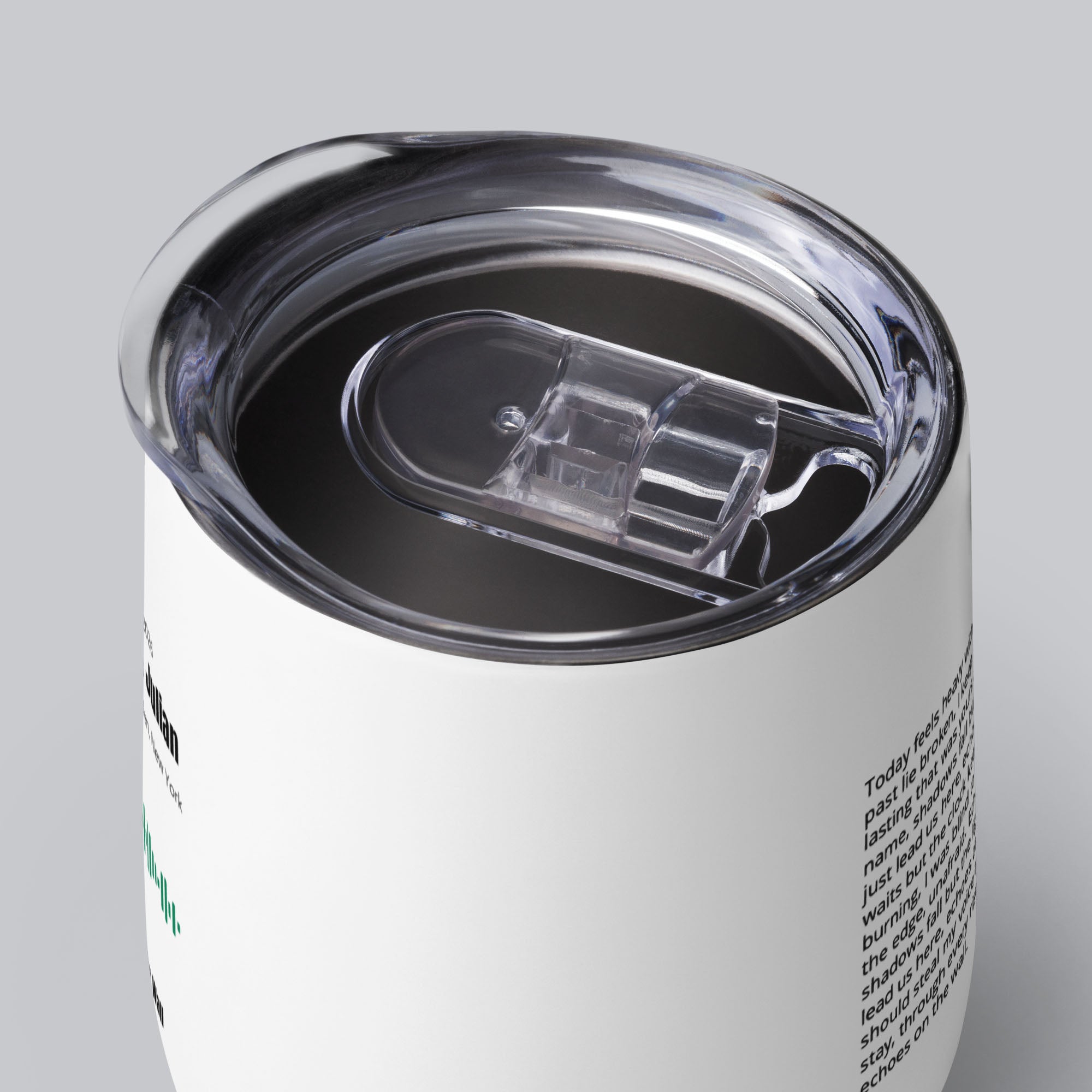 Wine Tumbler with custom Music Code of your song