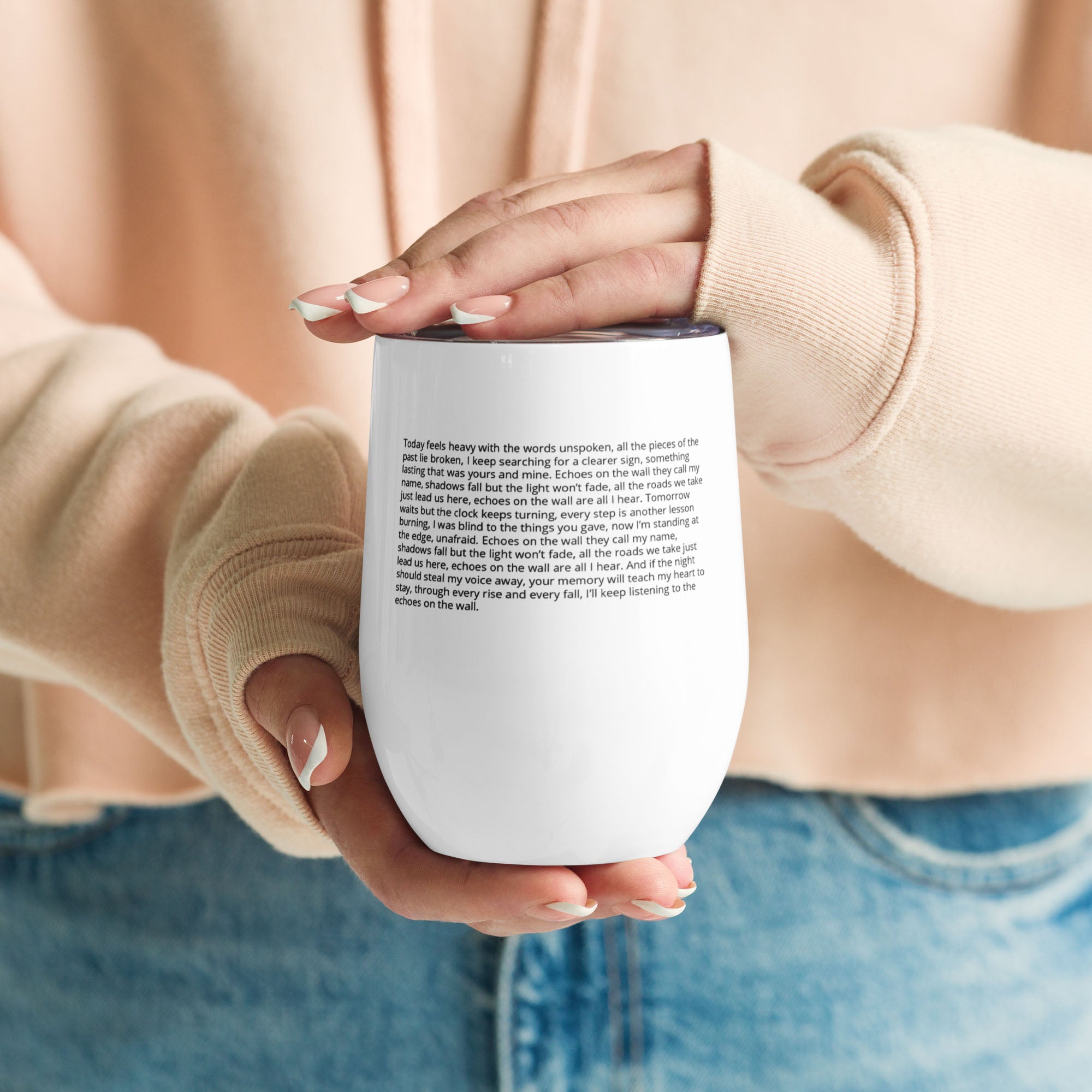 Wine Tumbler with custom Music Code of your song