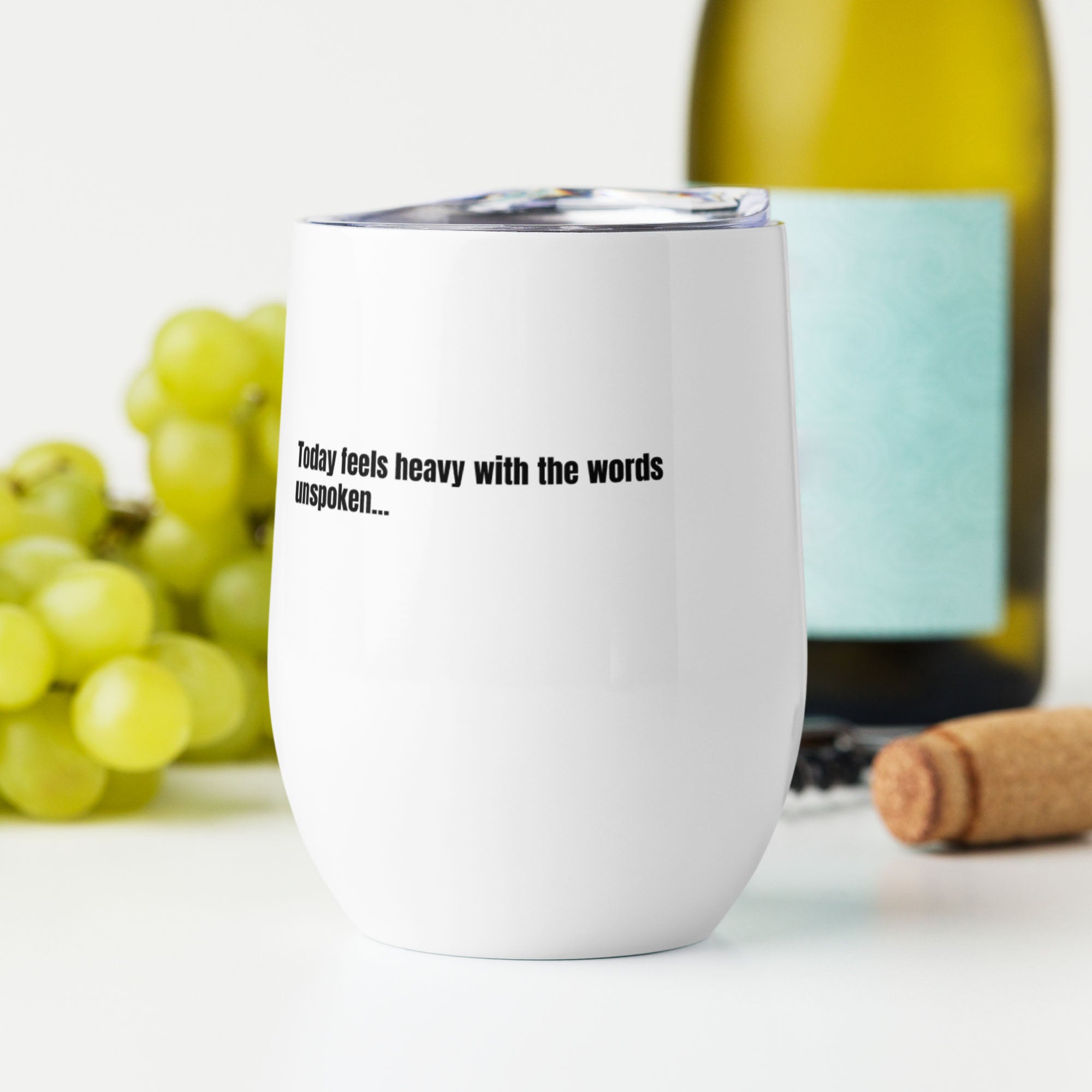 Wine Tumbler with custom Music Code of your song