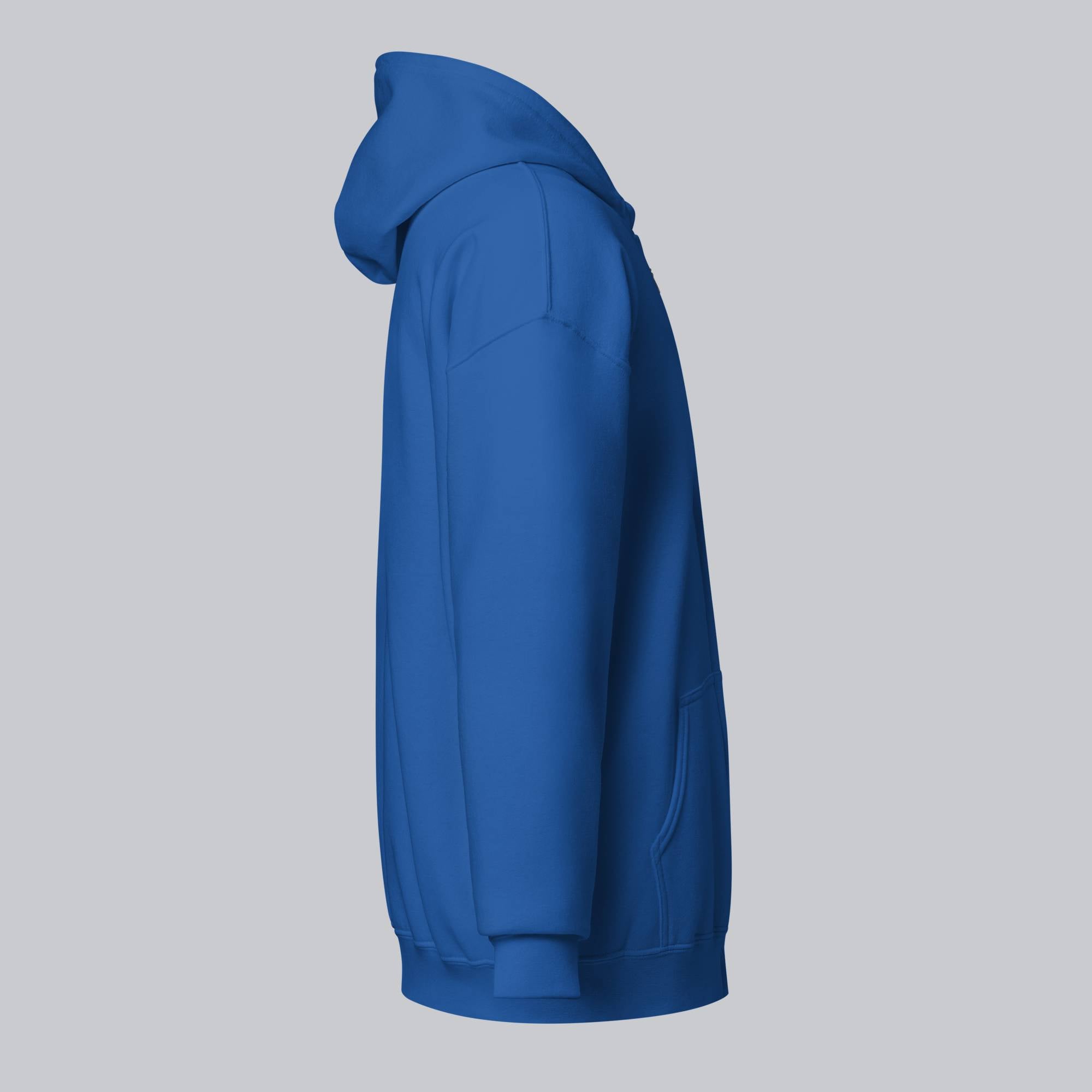 Blue Zip Hoodie with custom Music Code