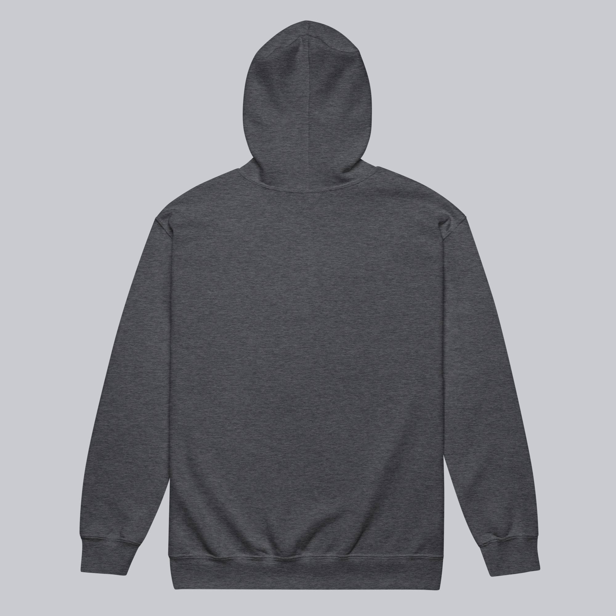 Dark Grey Zip Hoodie with custom Music Code