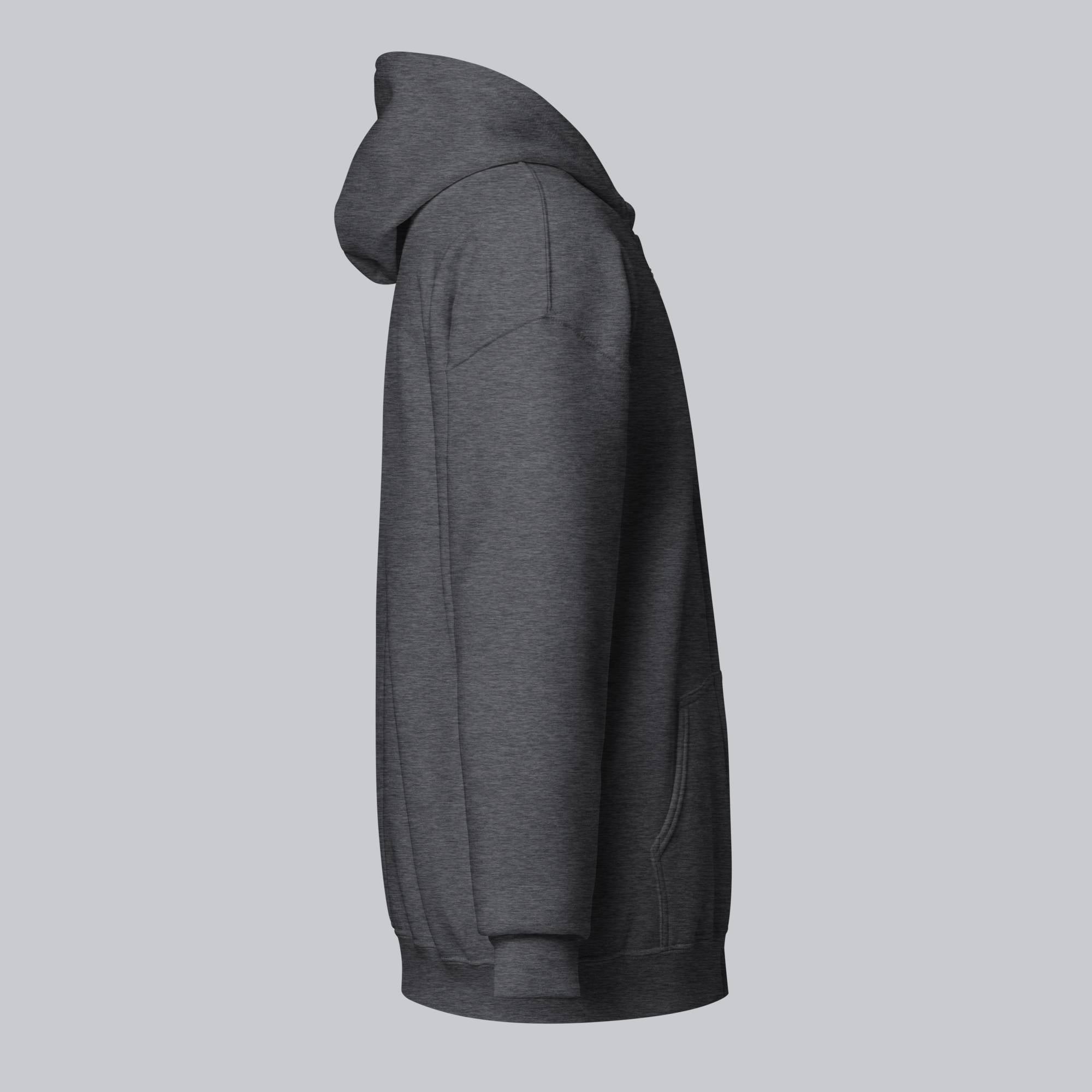 Dark Grey Zip Hoodie with custom Music Code
