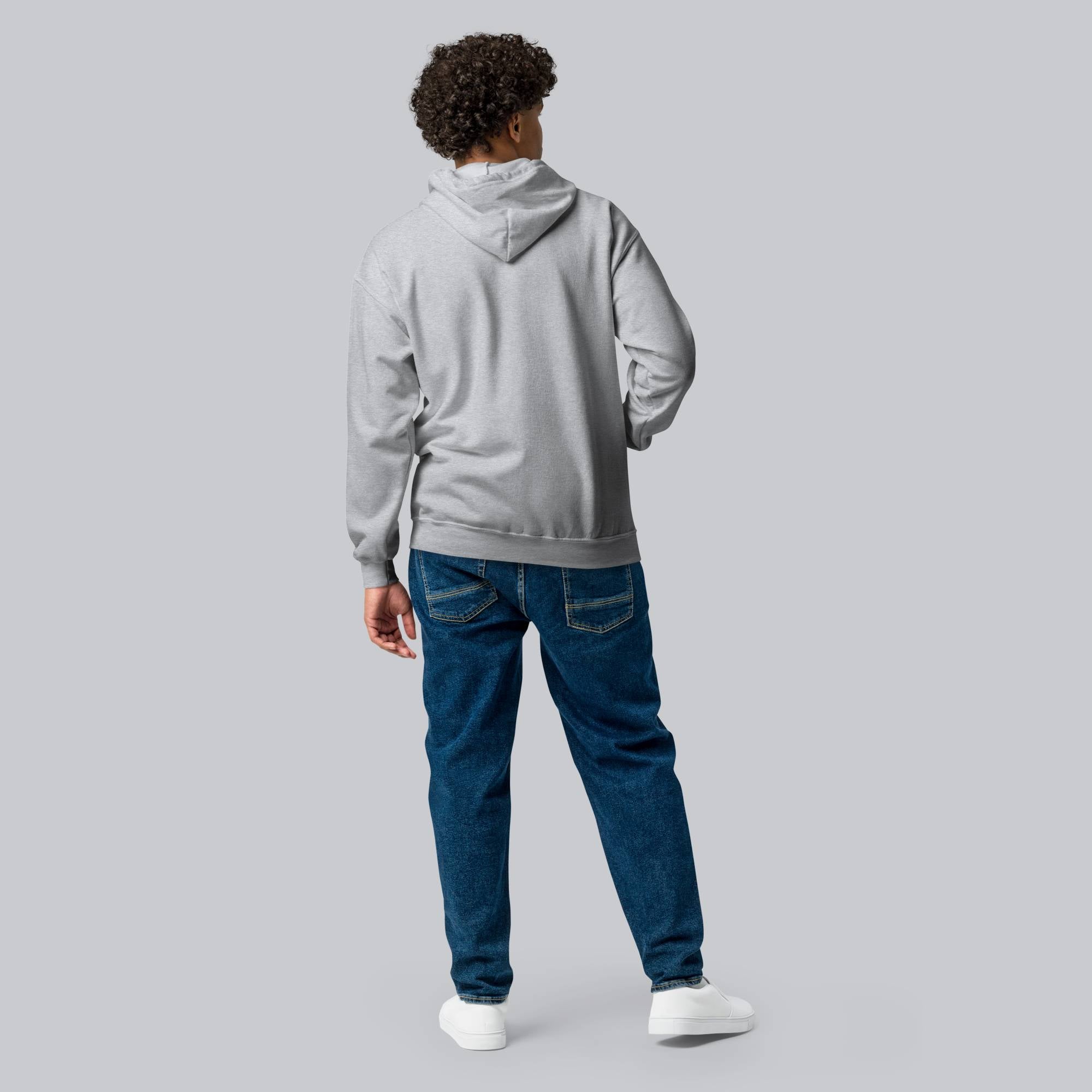 Grey Zip Hoodie with custom Music Code