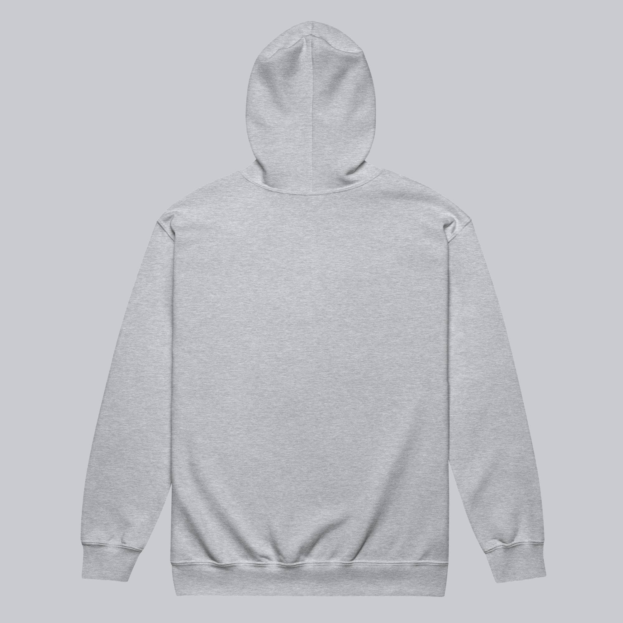 Grey Zip Hoodie with custom Music Code