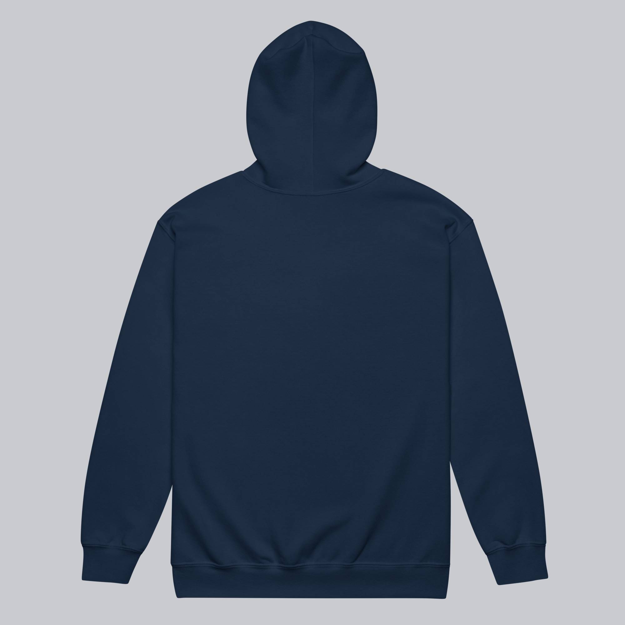 Navy Zip Hoodie with custom Music Code