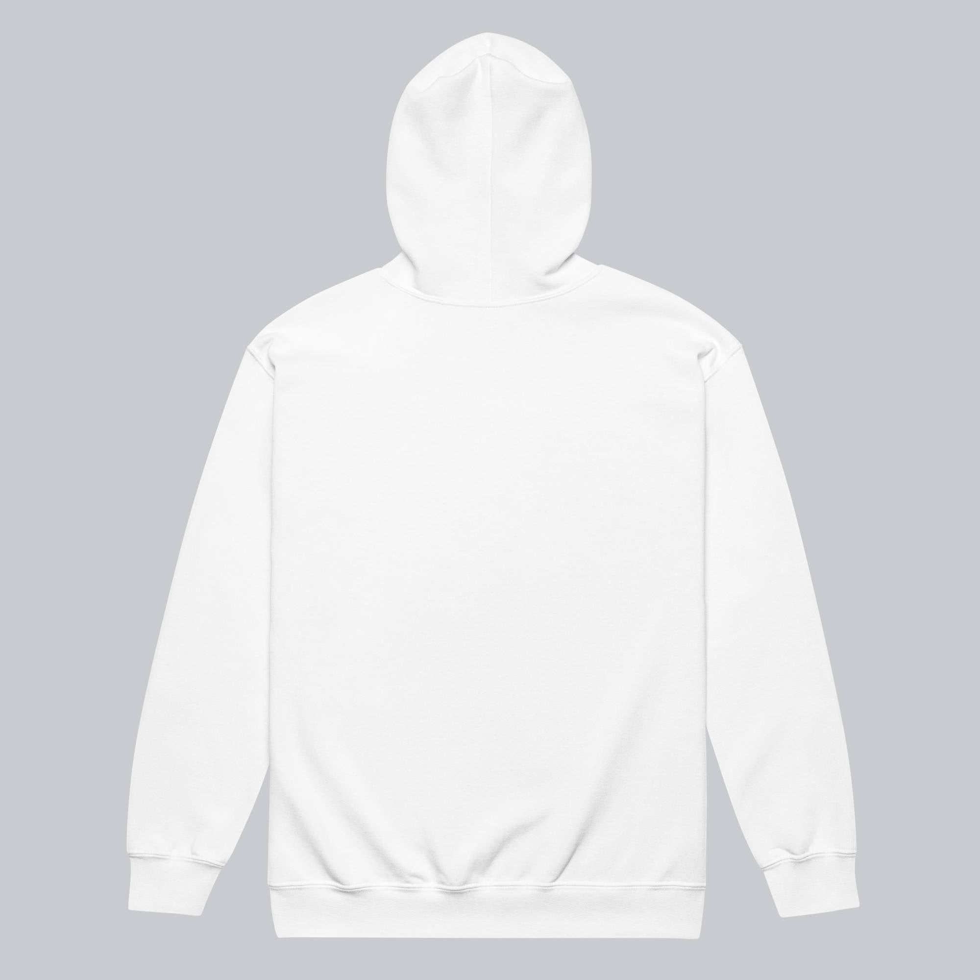 White Zip Hoodie with custom Music Code
