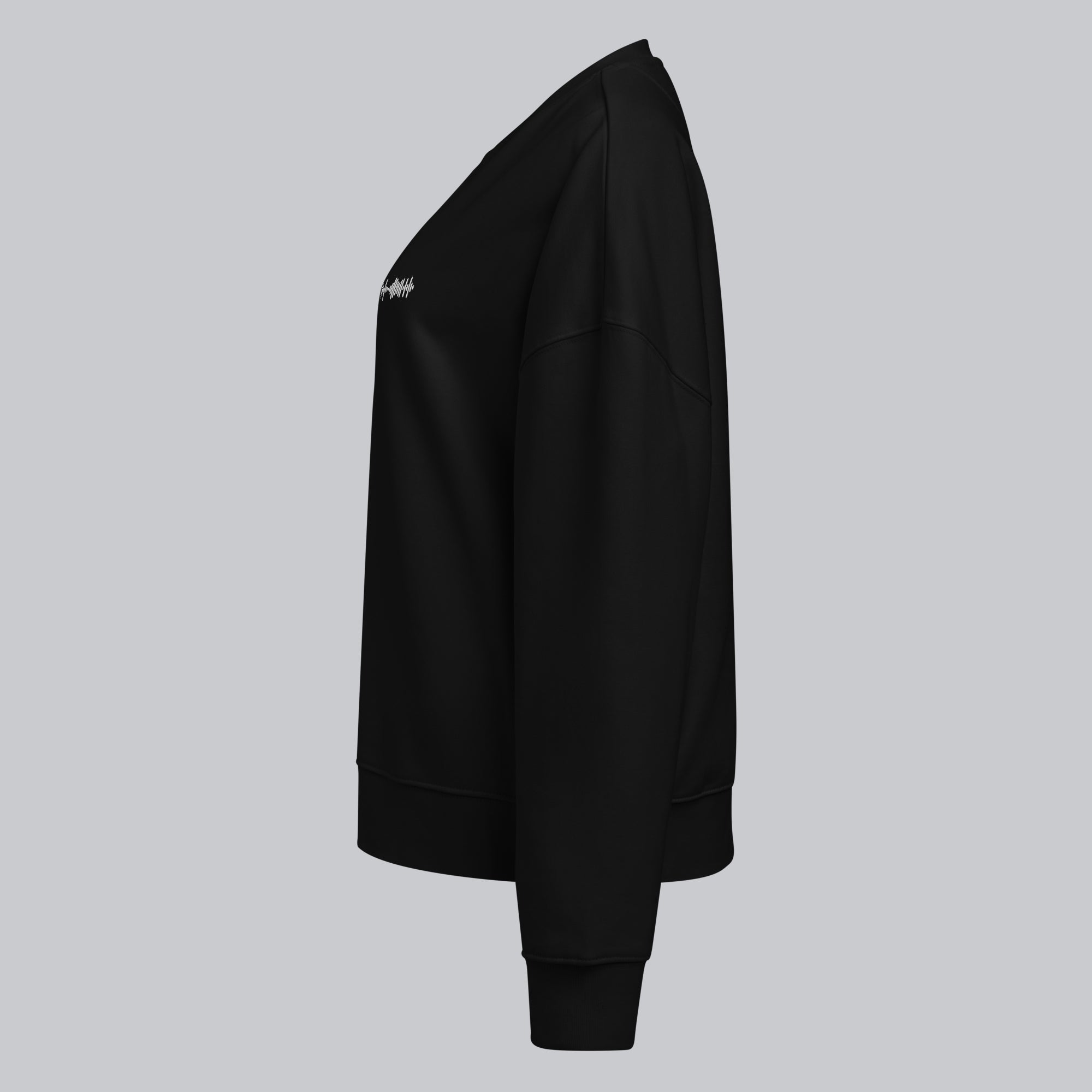 Stanly Stella Organic Women Sweathirt Black with embroidered custom Music Code