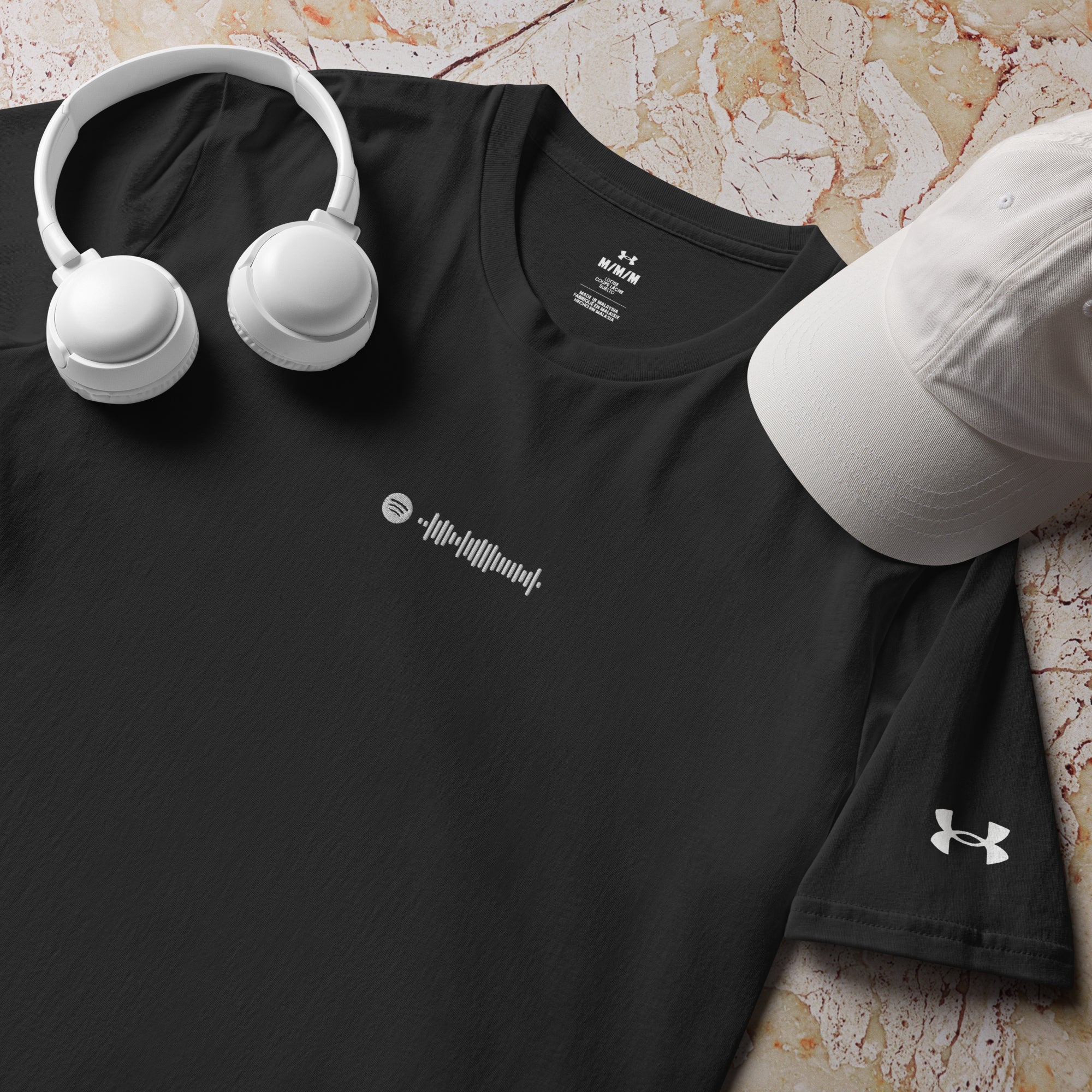 Under Armour Athletic Tshirt with custom Music Code