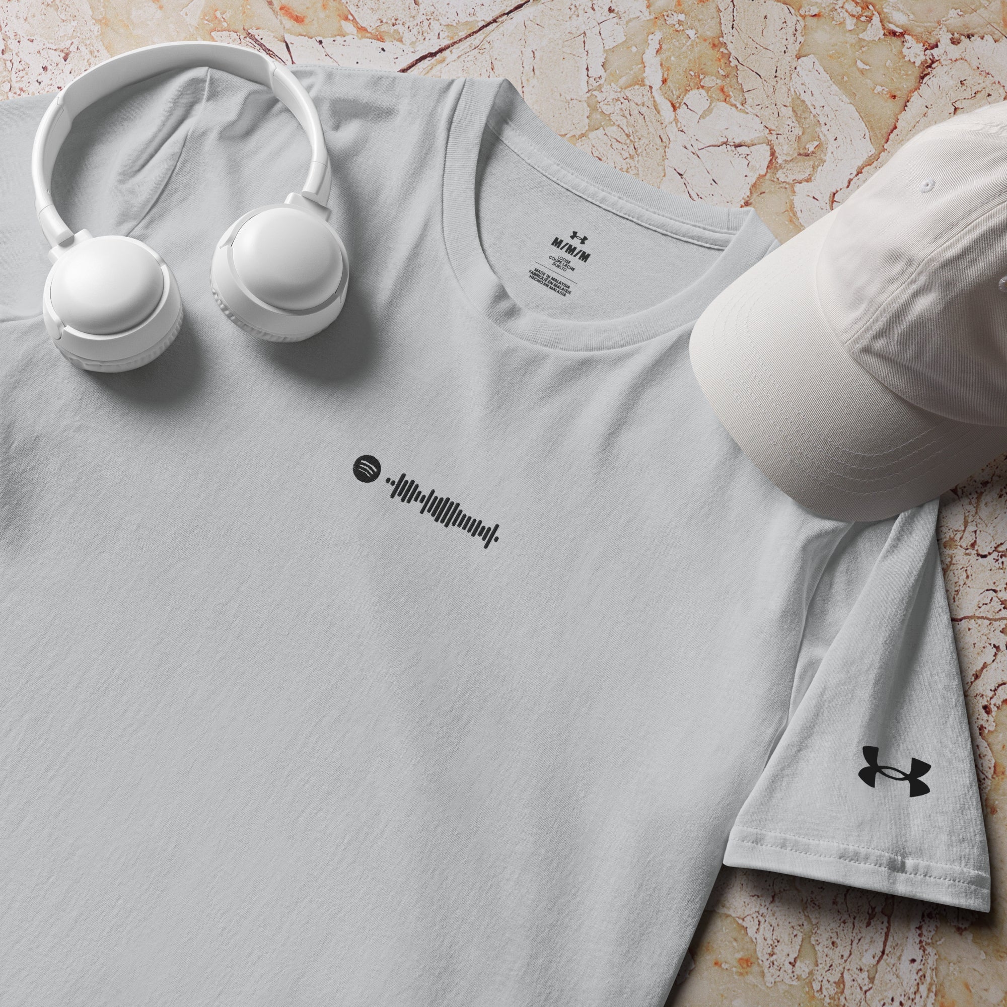 Under Armour Athletic Tshirt with custom Music Code
