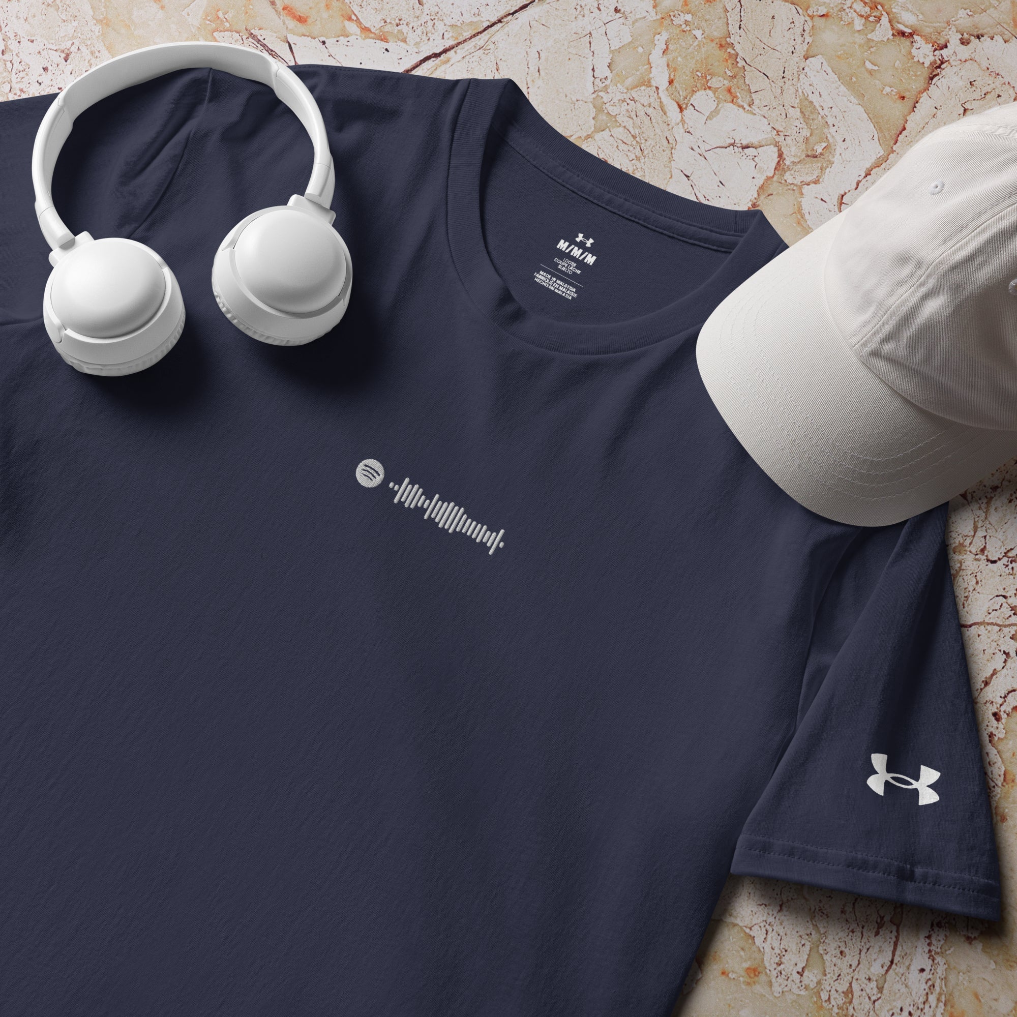 Under Armour Athletic Tshirt with custom Music Code