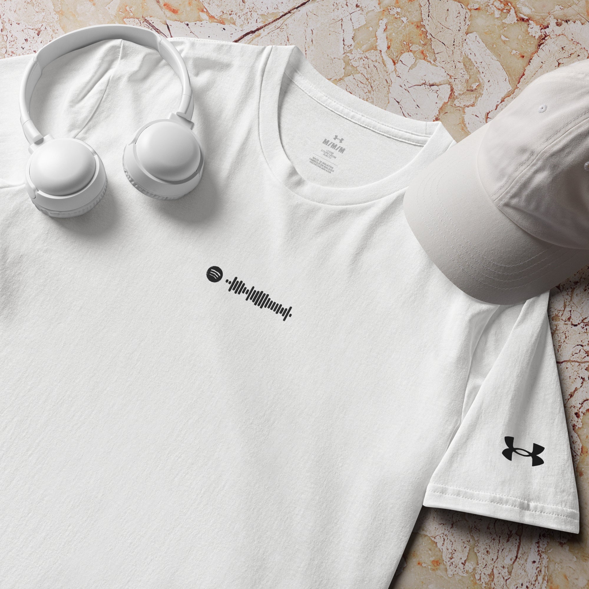 Under Armour Athletic Tshirt with custom Music Code
