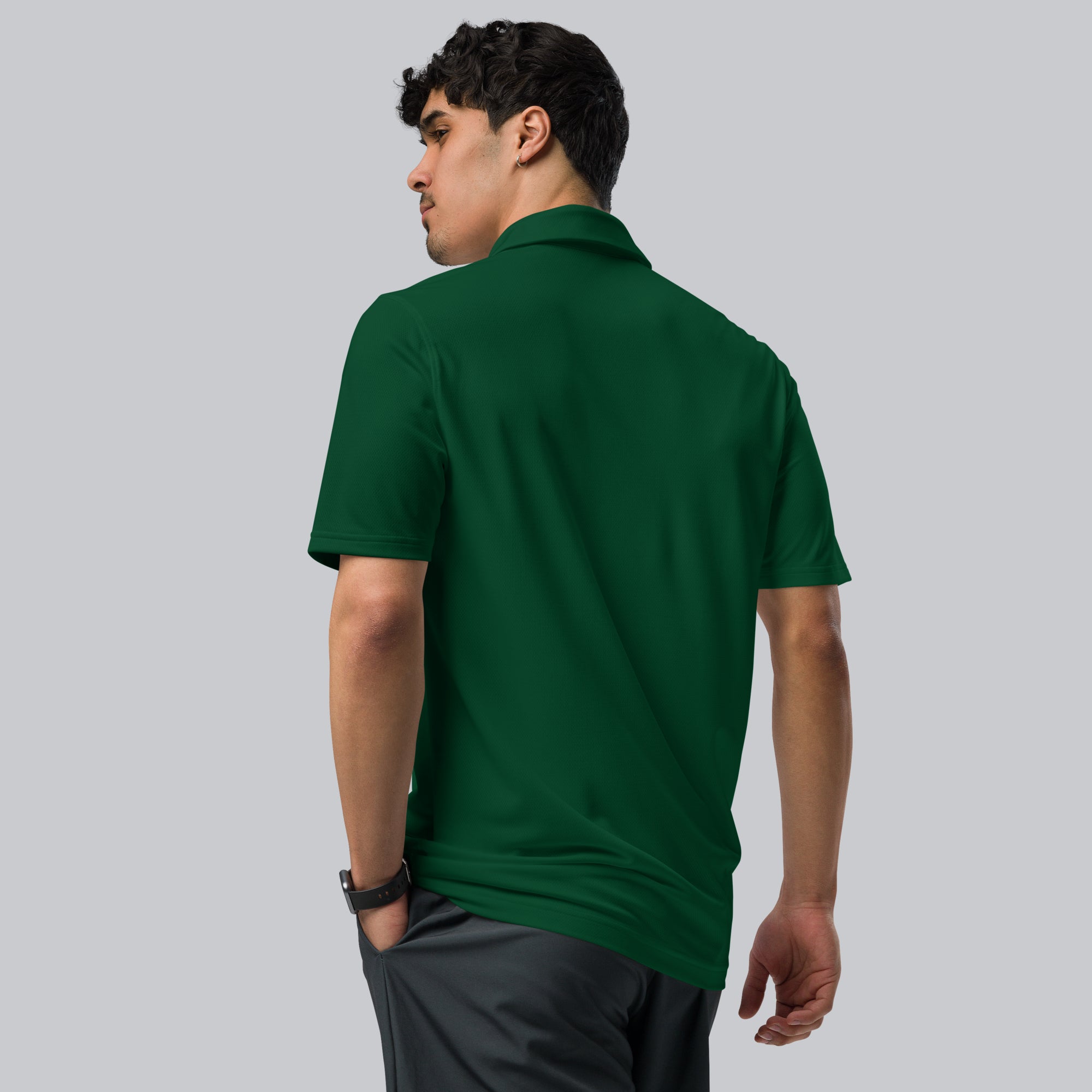 Under Armour Polo Shirt Men Green with Custom Music Code