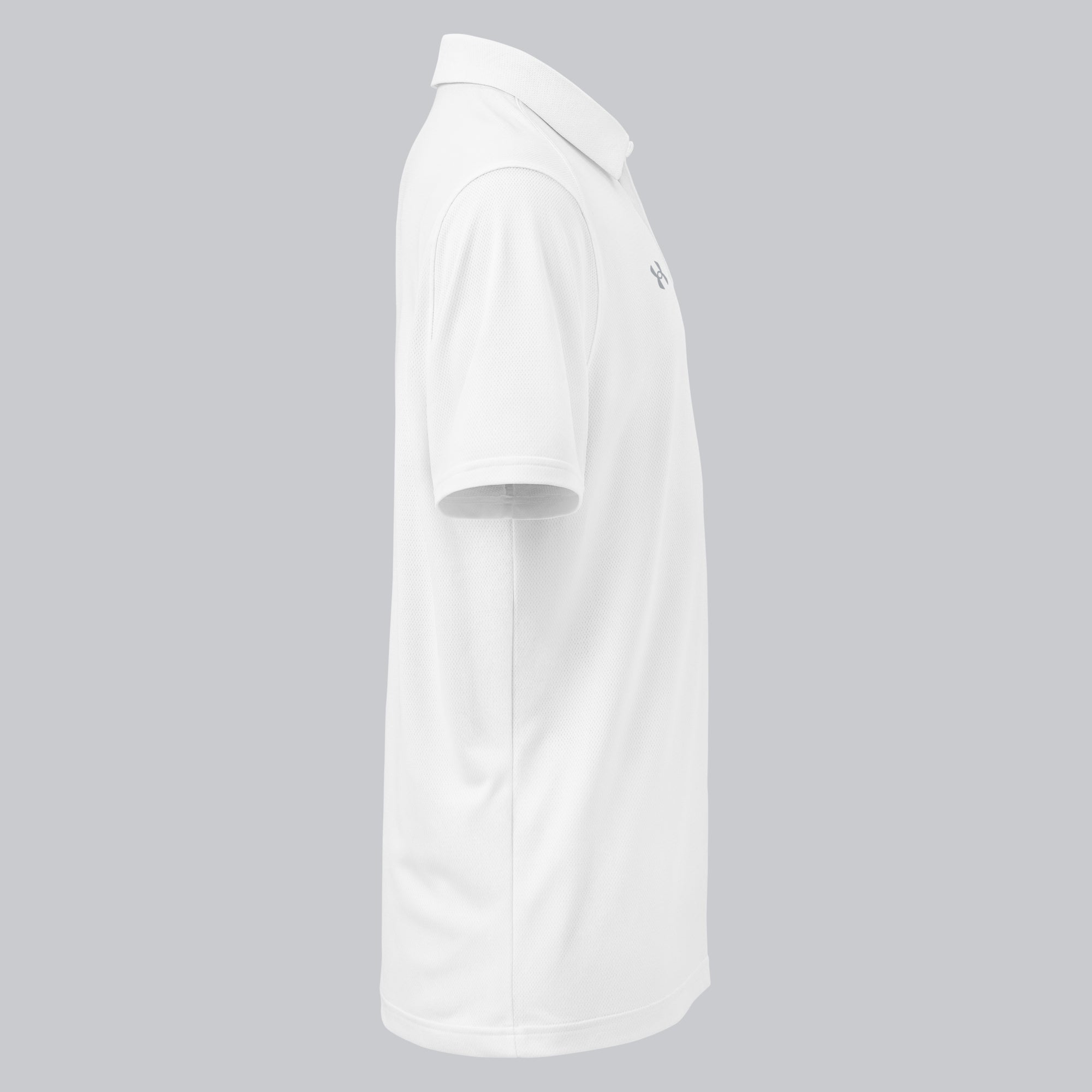 Under Armour Polo Shirt Men White with Custom Music Code