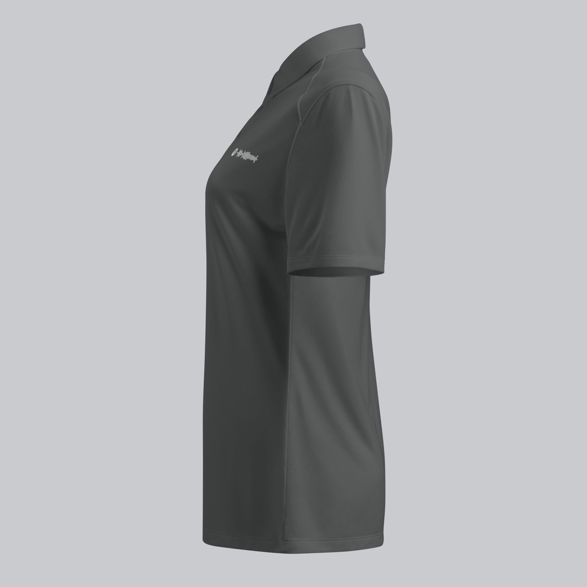 Under Armour Polo Shirt Women Grey with Custom Music Code