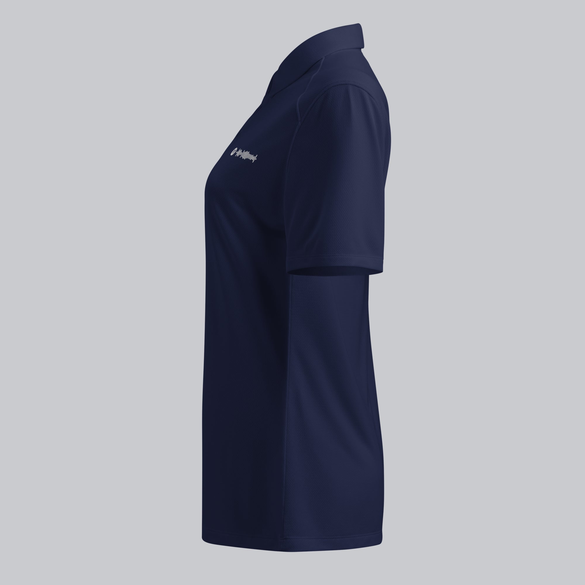Under Armour Polo Shirt Women Navy with Custom Music Code
