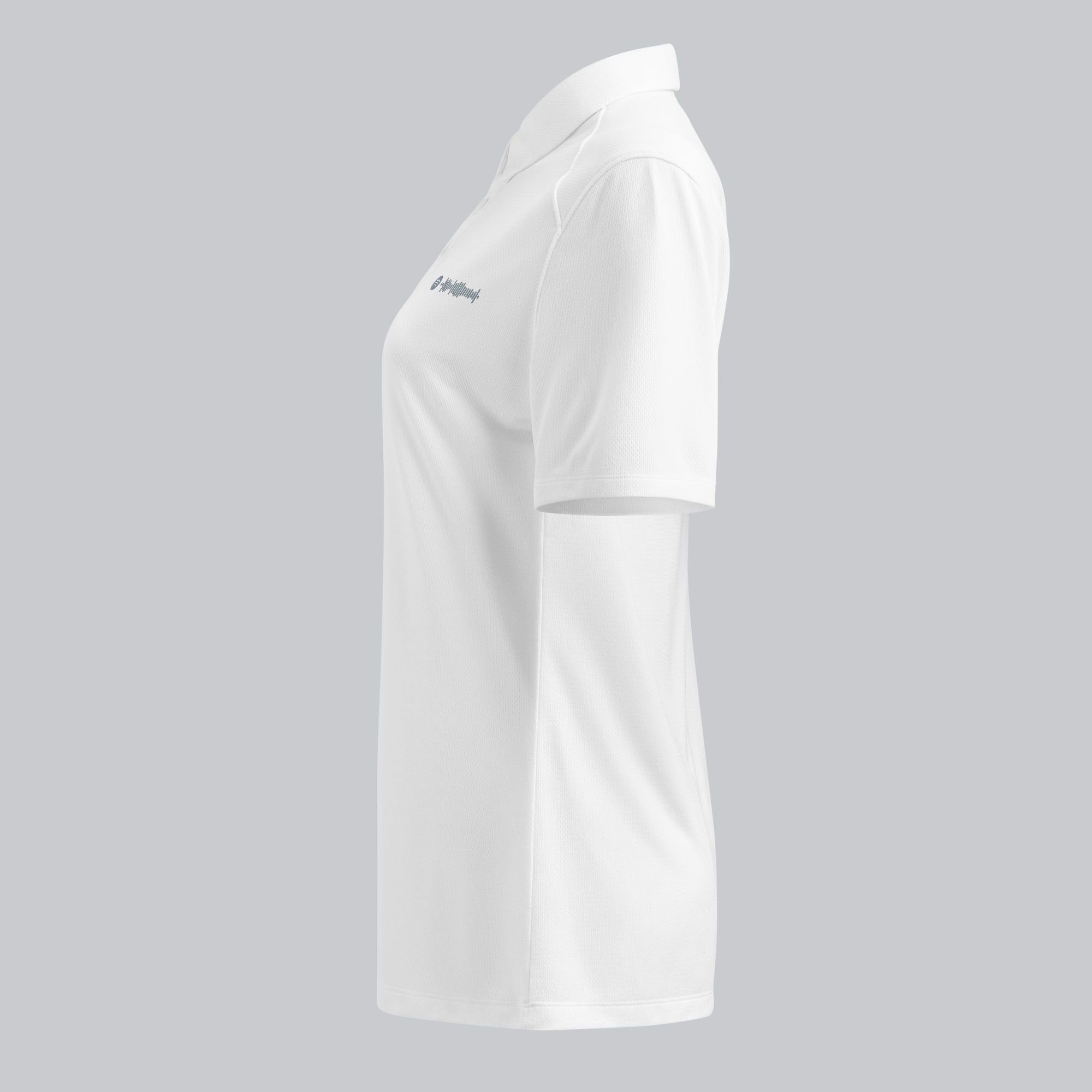 Under Armour Polo Shirt Women White with Custom Music Code