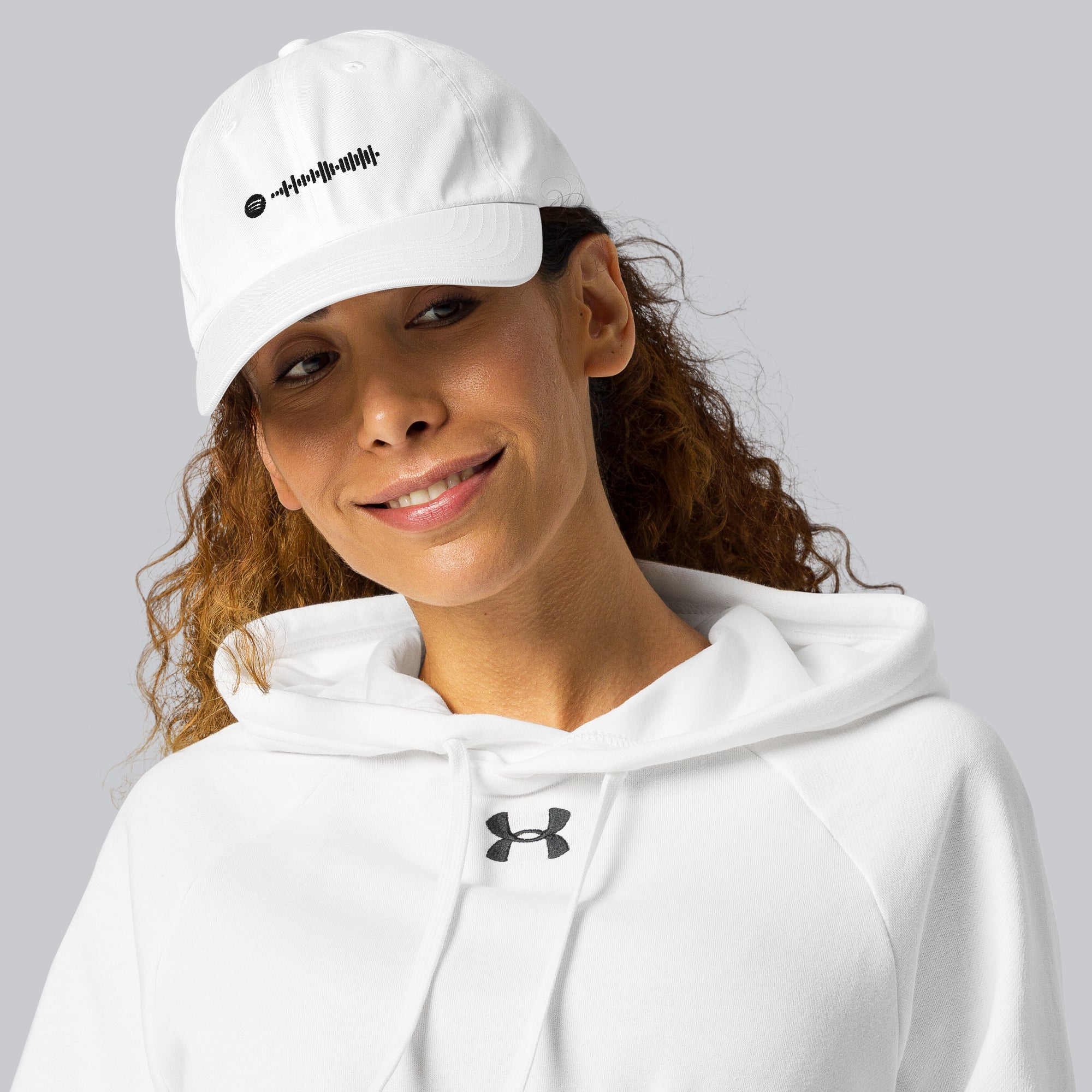 Under Armour Sport Cap White Custom Music Code