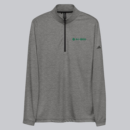 Adidas Zip Sweather Grey with custom Music Code of your favorite song