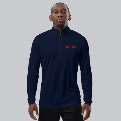 Adidas Zip Sweather Navy with custom Music Code of your favorite song
