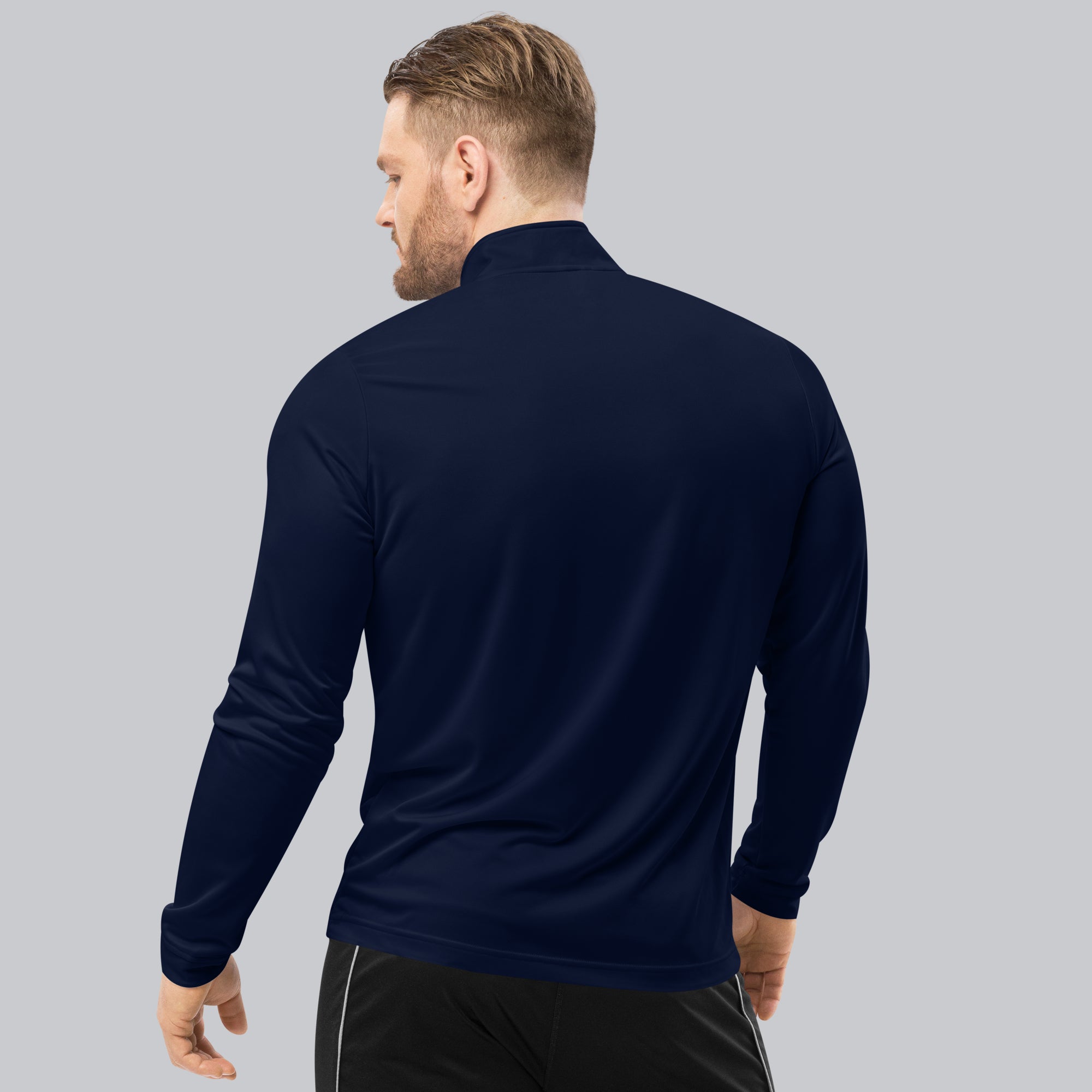 Adidas Zip Sweather Navy with custom Music Code of your favorite song