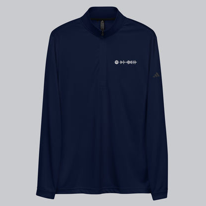 Adidas Zip Sweather Navy with custom Music Code of your favorite song