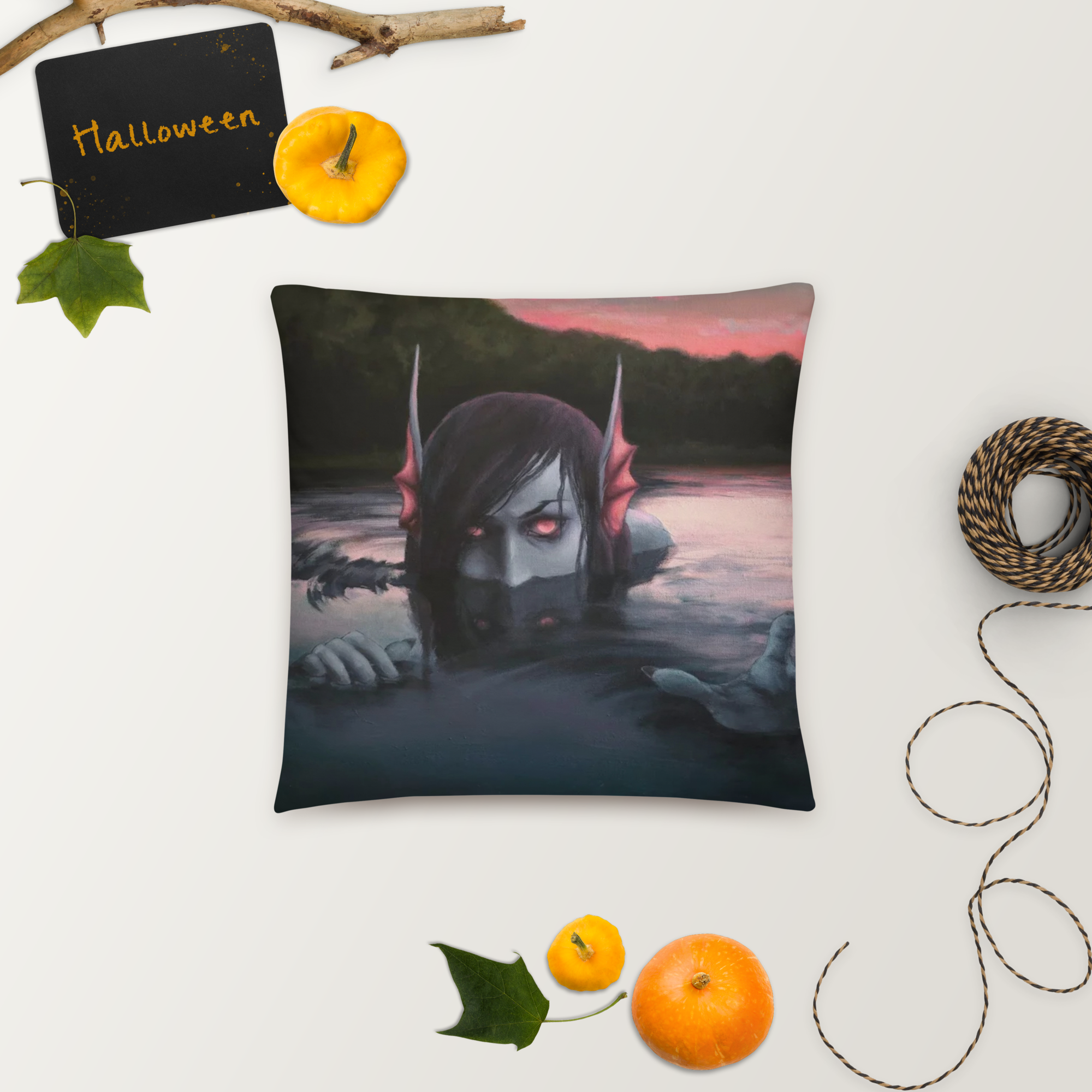 Evil Mermaid Pillow