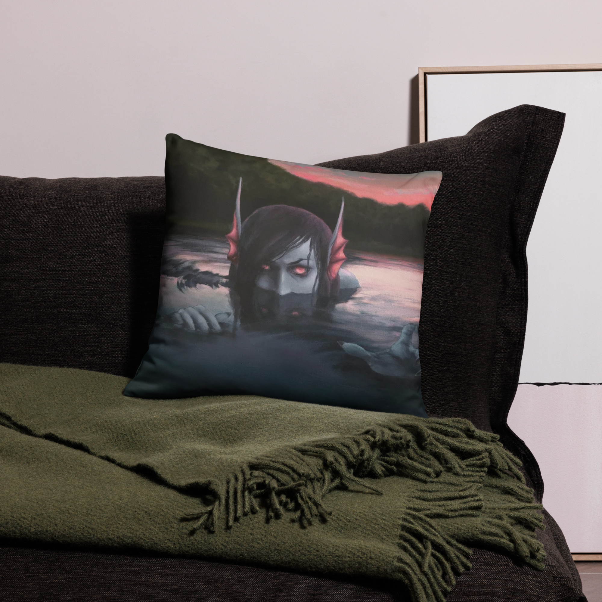 Evil Mermaid Pillow