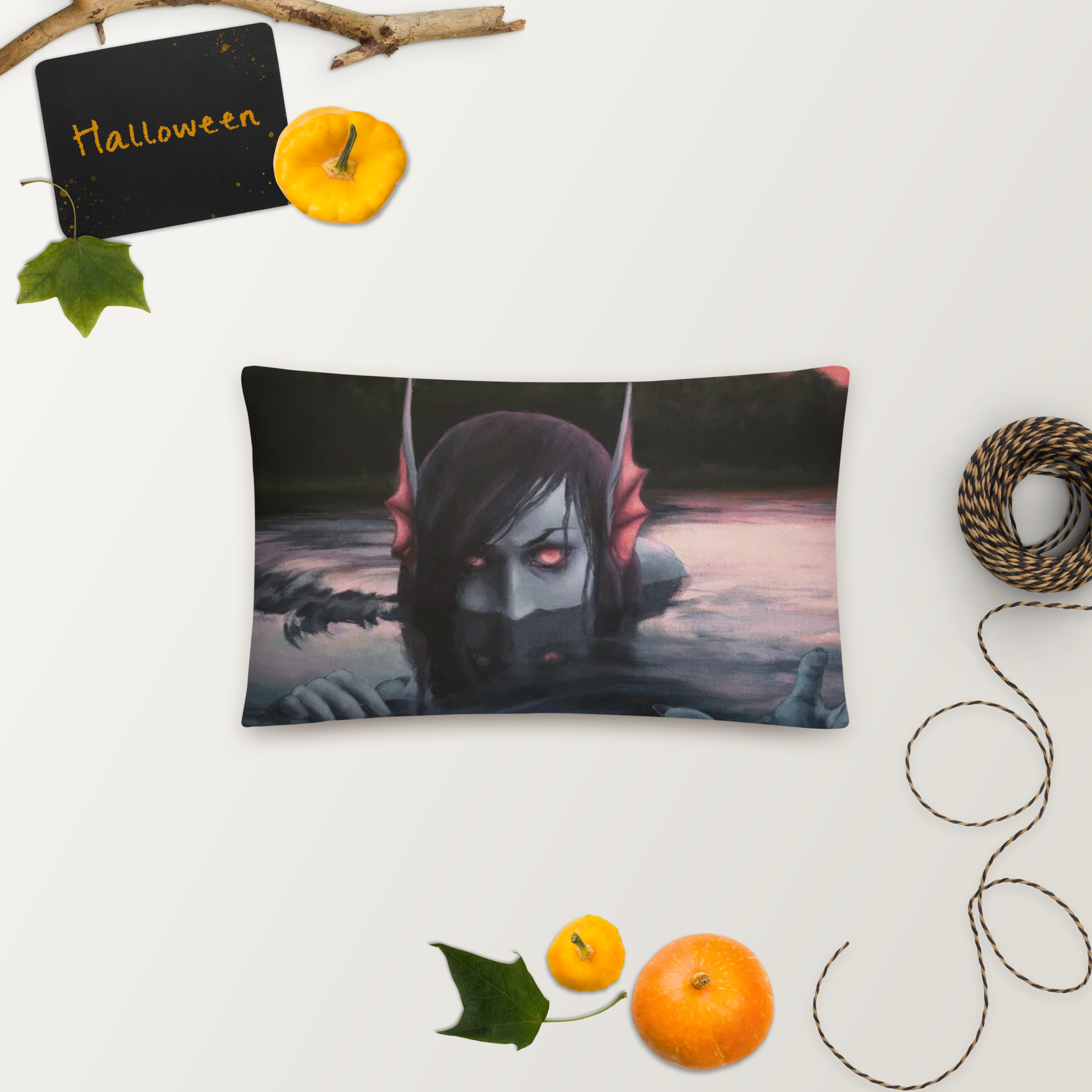 Evil Mermaid Pillow