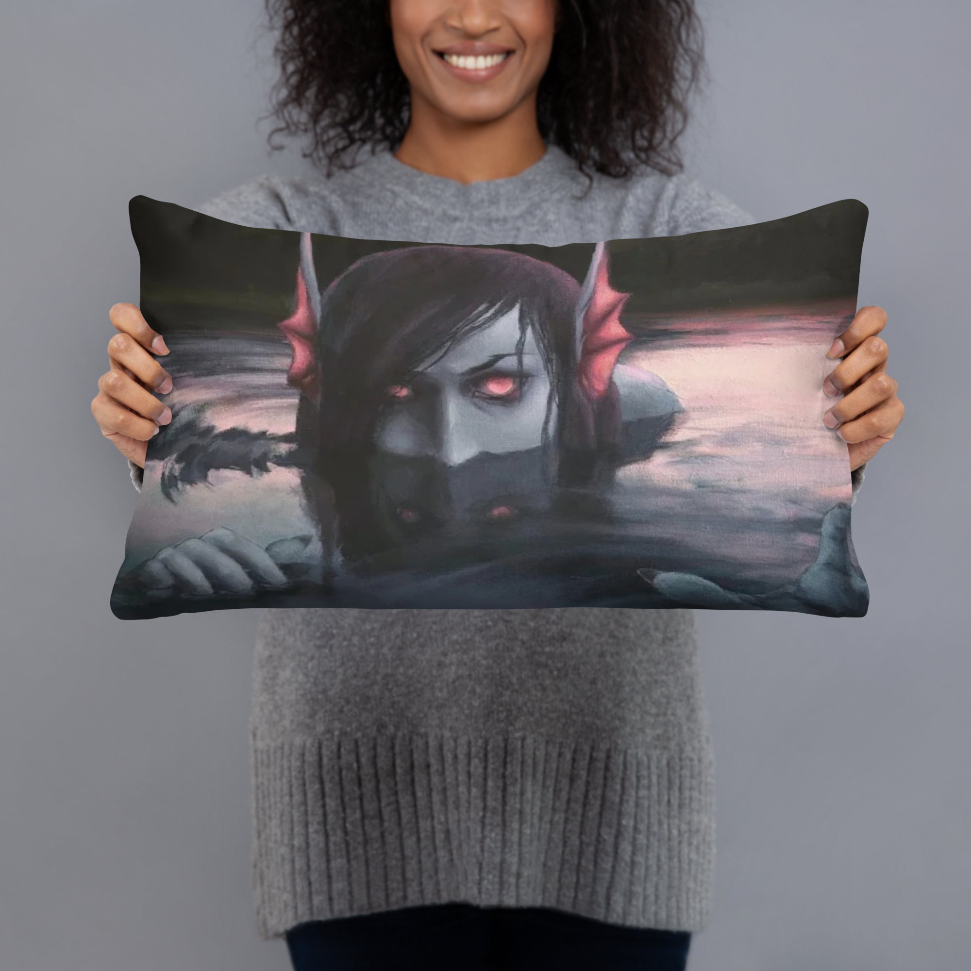 Evil Mermaid Pillow