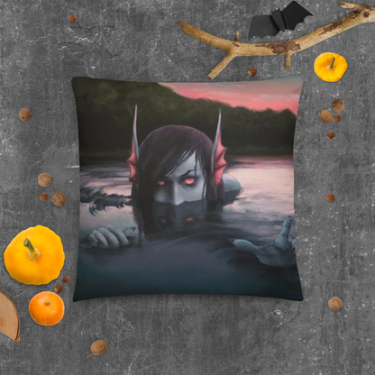 Evil Mermaid Pillow