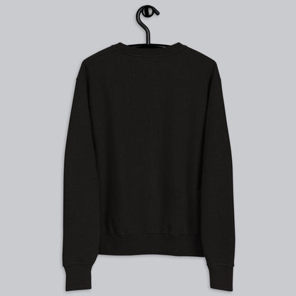 Champion Sweatshirt Black with Custom Music Code of your favorite song