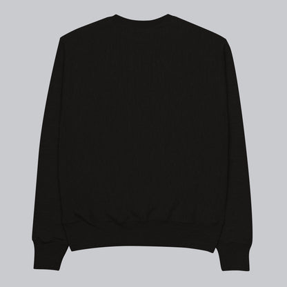 Champion Sweatshirt Black with Custom Music Code of your favorite song