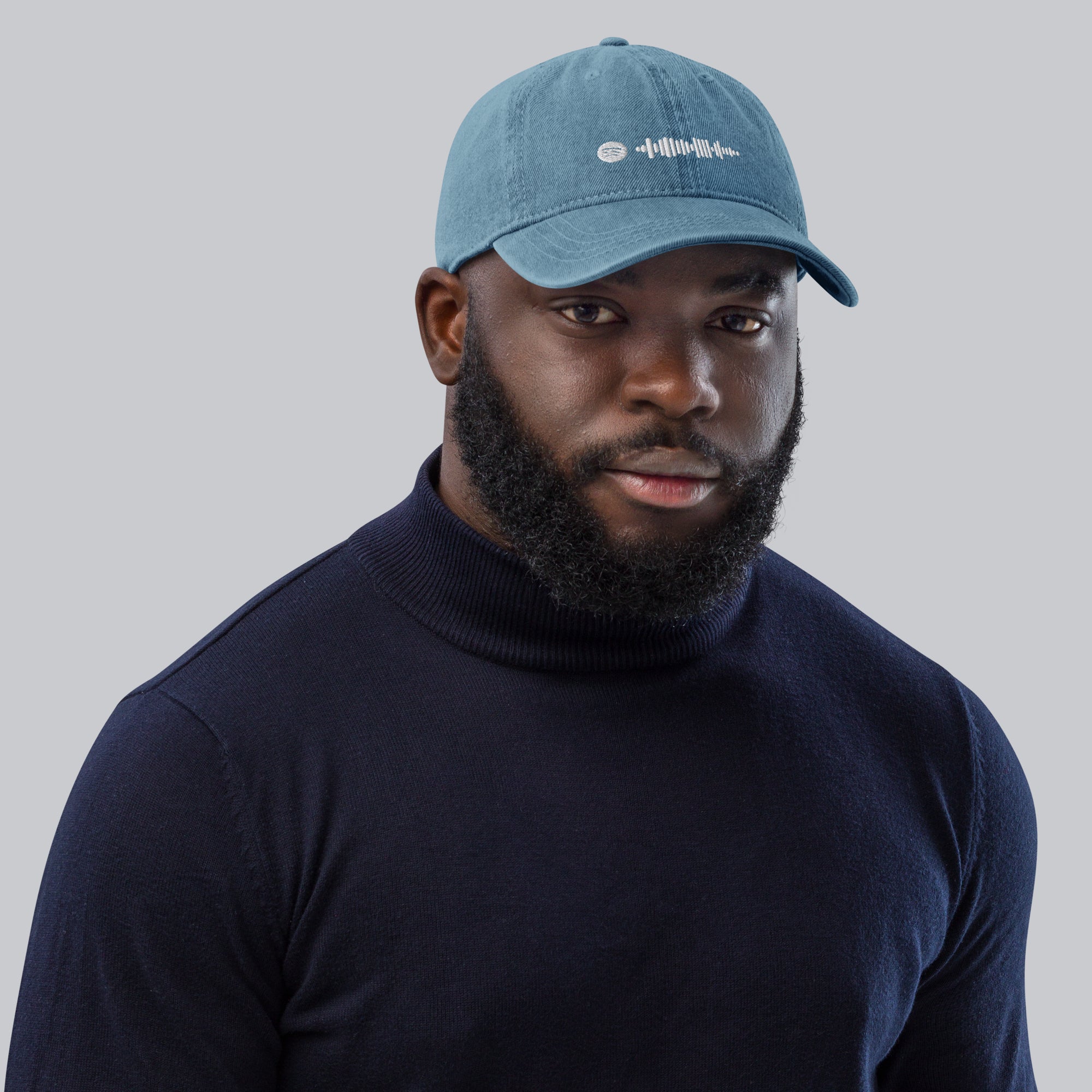 Music Code Custom Denim Hat Black