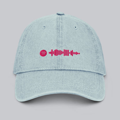 Music Code Custom Denim Hat Black