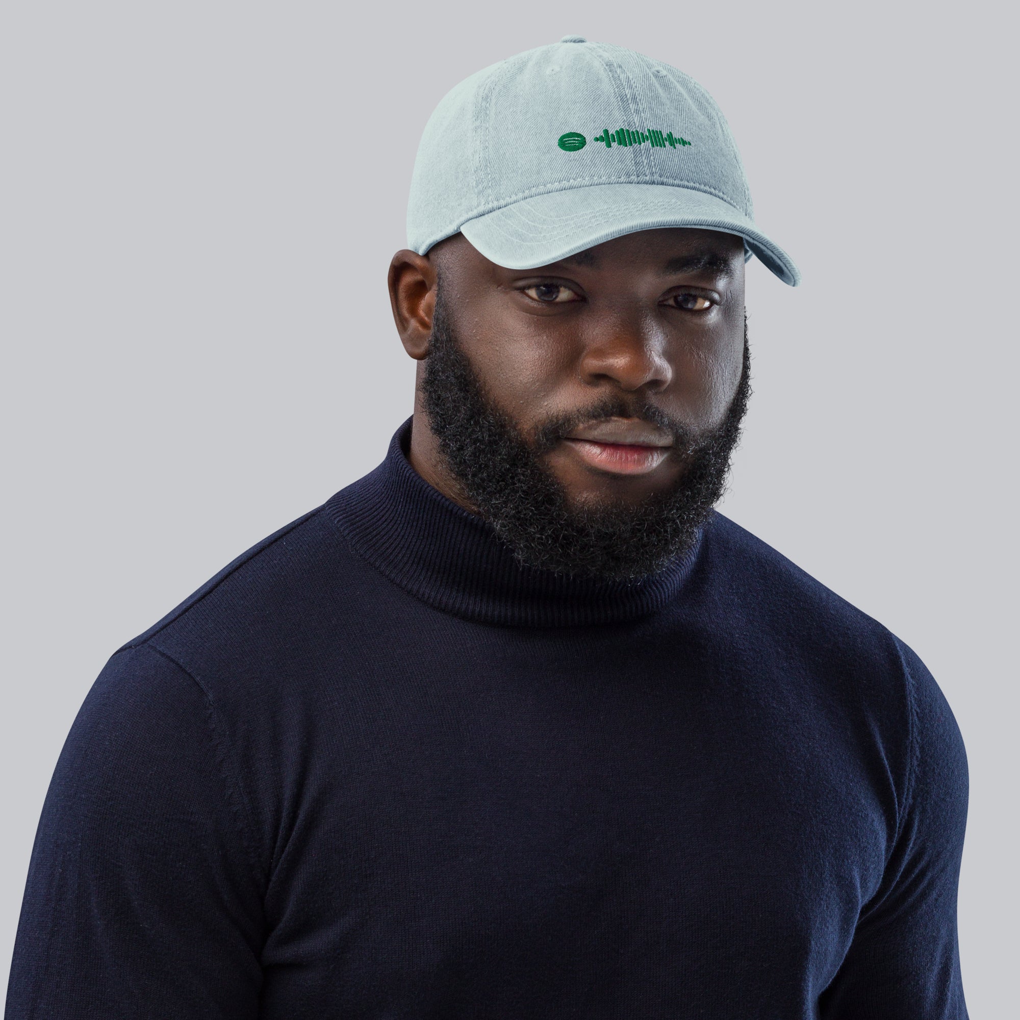 Music Code Custom Denim Hat Black