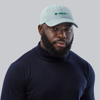 Music Code Custom Denim Hat Black