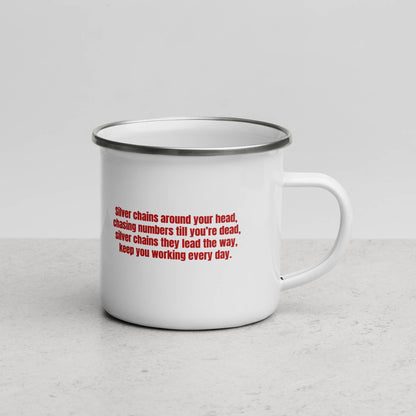Enamel Mug with custom Music Code of your song