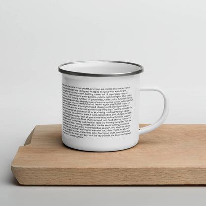 Enamel Mug with custom Music Code of your song