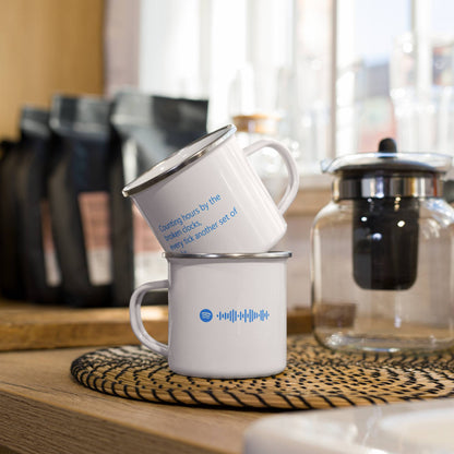Enamel Mug with custom Music Code of your song