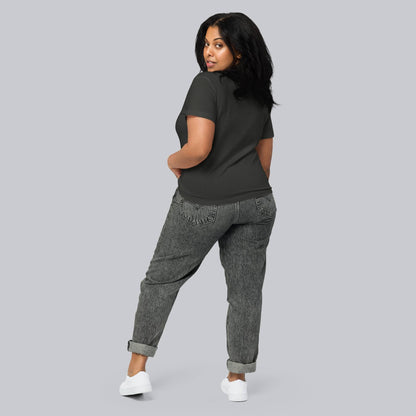 Dark grey Short Women tshirt with custom Music Code