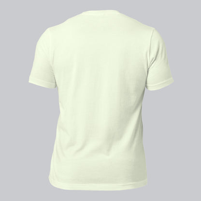 Light yellow unisex tshirt with custom music code