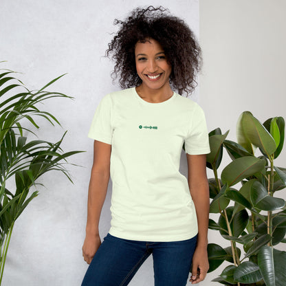 Light yellow unisex tshirt with custom music code