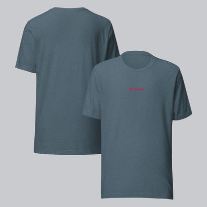 Dark grey unisex tshirt with custom music code