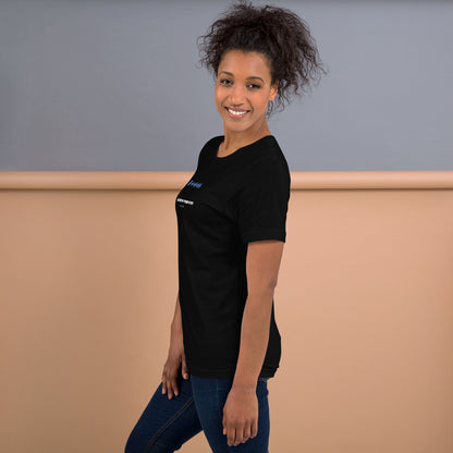 Black Tshirt with printed custom music code and text