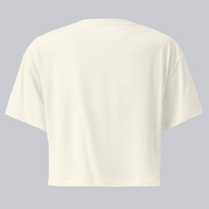 Light yellow Crop Top tshirt with custom Music Code