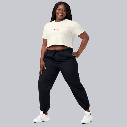 Light yellow Crop Top tshirt with custom Music Code