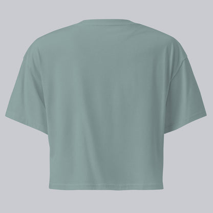 Slate Crop Top tshirt with custom Music Code