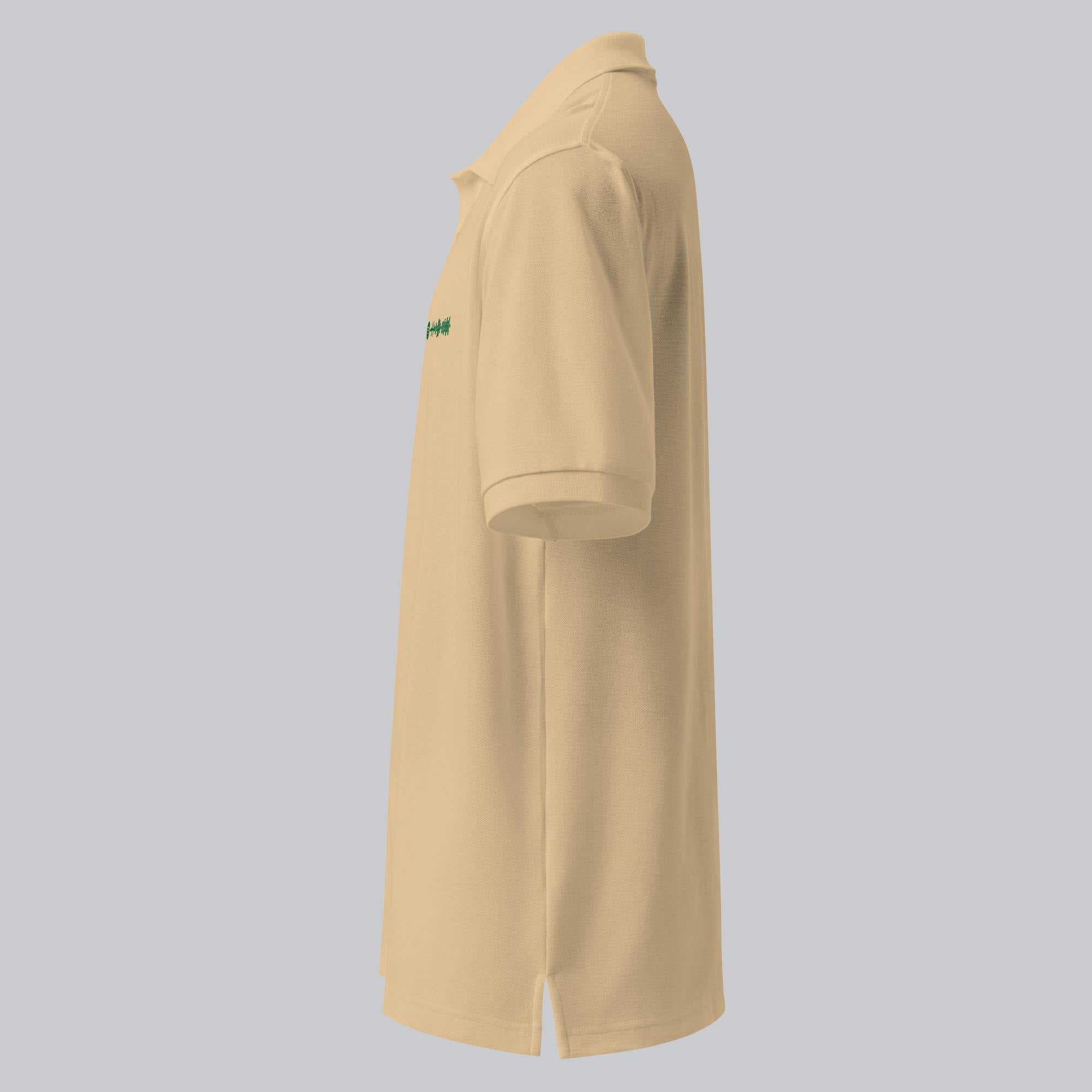 Beige Polo Tshirt with custom Music Code