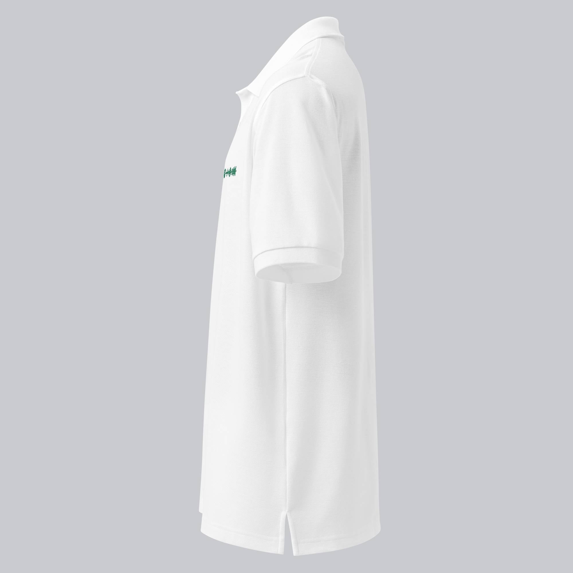 White Polo Tshirt with custom Music Code